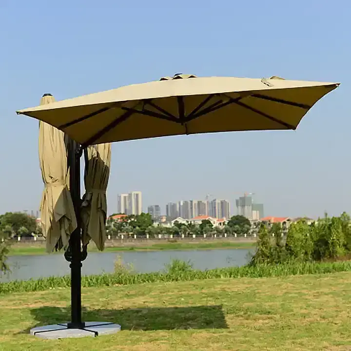 Outdoor Huge Sunshade 4 Top Tent Big Size Cantilever Patio Umbrella for Garden Event Leisure Hotel