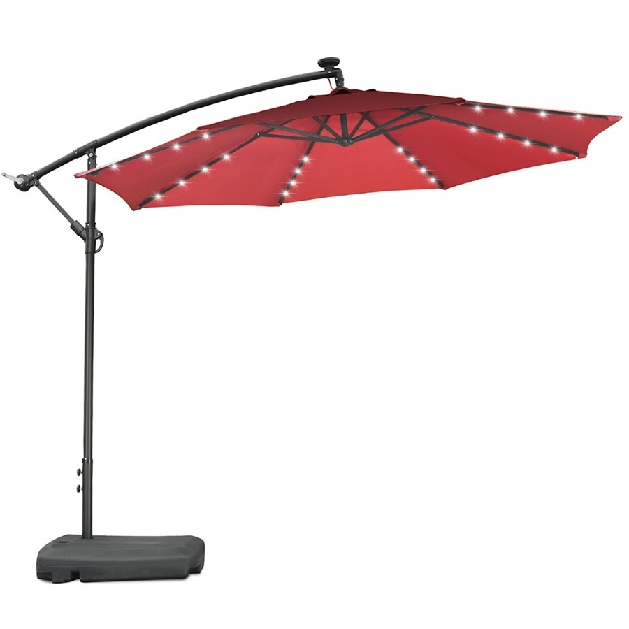 2024 Best Sale Waterproof 10ft hanging Patio Outdoor Market Parasols Big Garden Umbrella