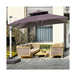 Wholesale Custom Outdoor Big Size Aluminium Patio Sun Umbrella Garden Parasol