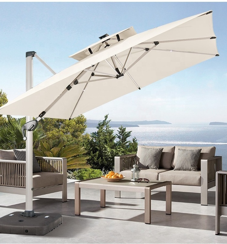 Parasols promotionnels pour grande plage,Restaurant,cafe,hotel, jardin,Patio,marche/magasin,3x4 m,3x3 m,en vente