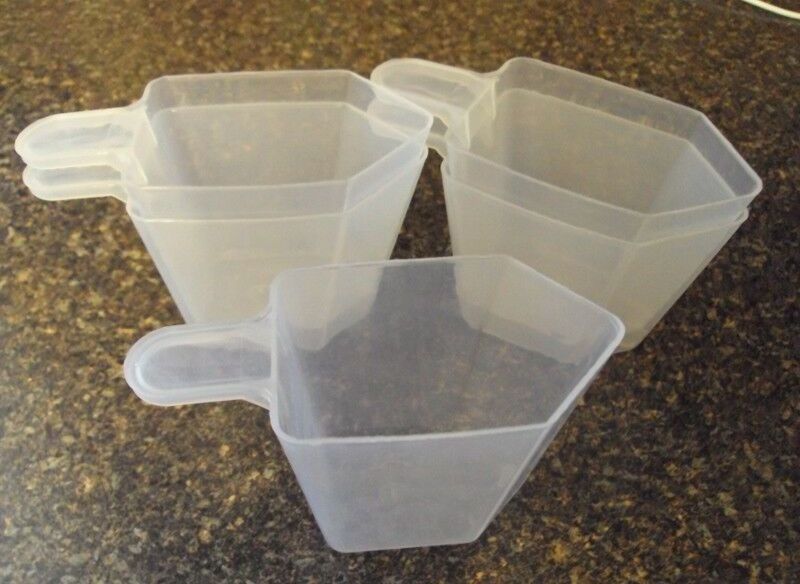 250ml/125g Clear Plastic Scoops Cups Measuring Disposable 5 ounce Scoop 5 oz