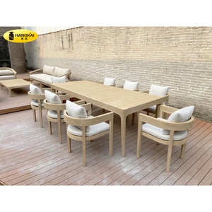 Luxury teak garden furniture sets outdoor teak dining table with chair set