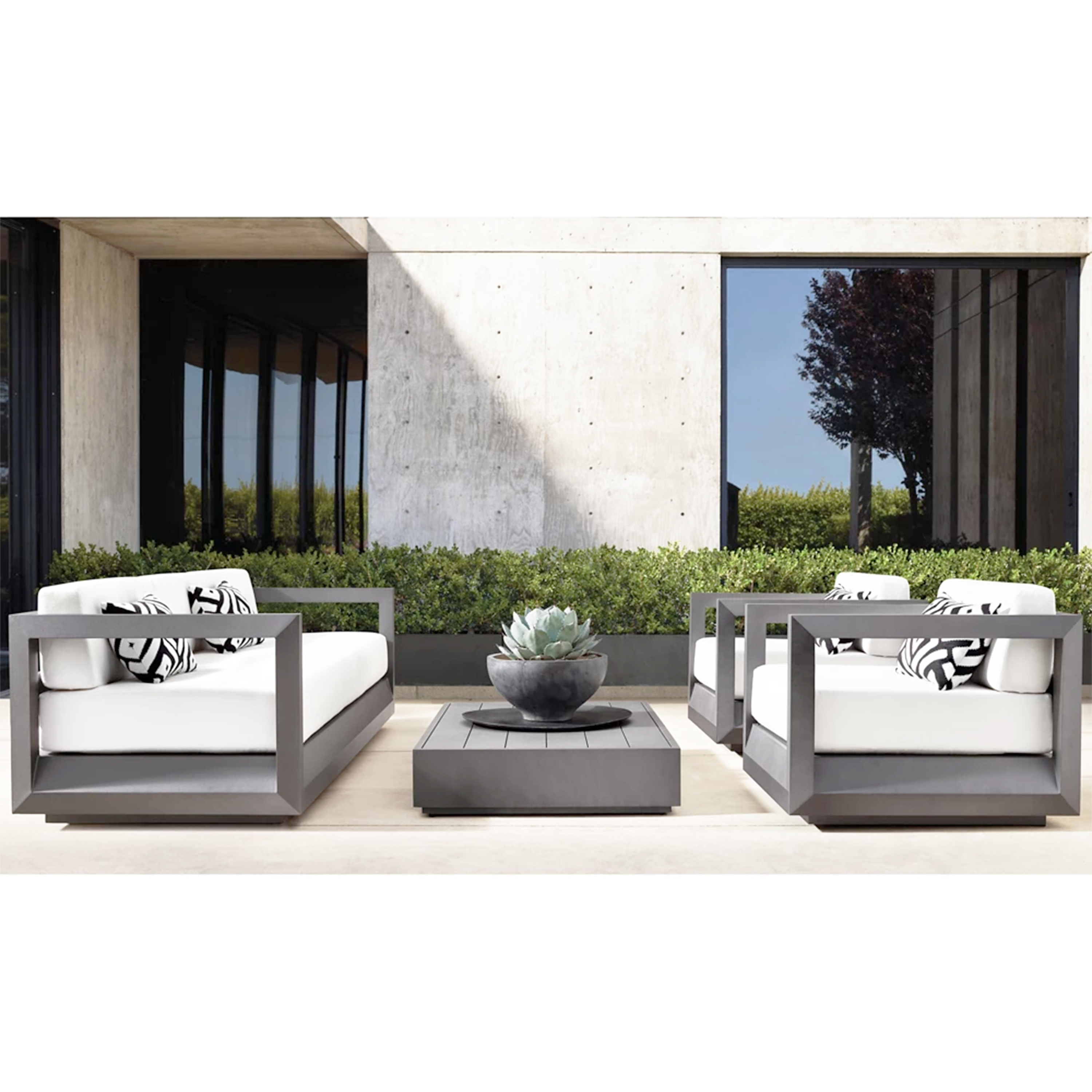 modern outdoor furniture metal outdoor furniture cast aluminum sofa patio metal garden sofa