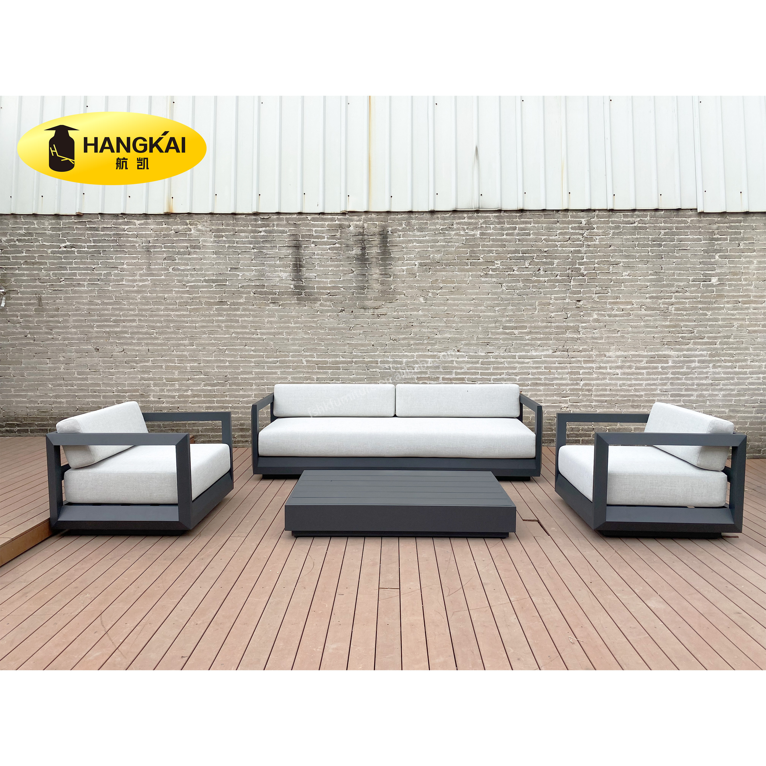 modern outdoor furniture metal outdoor furniture cast aluminum sofa patio metal garden sofa