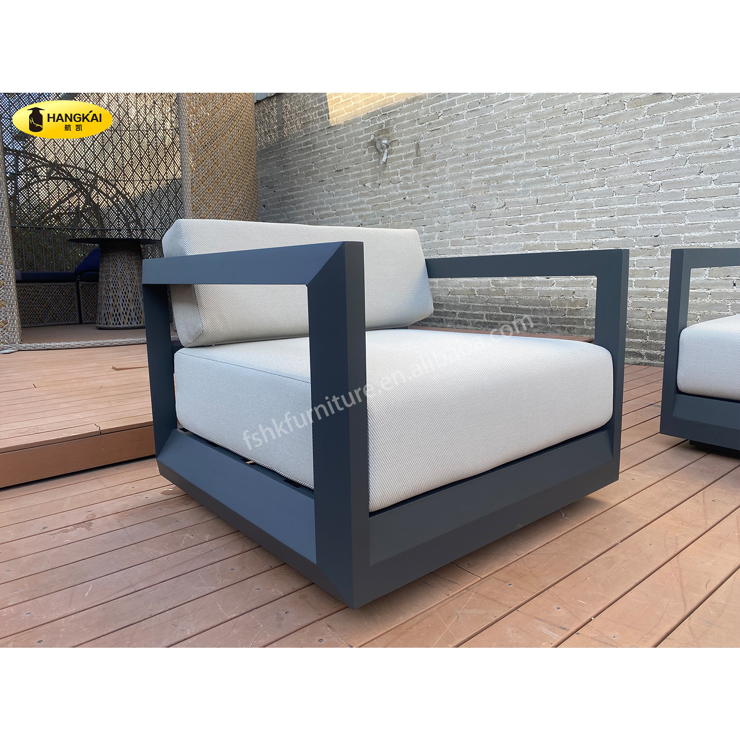 modern outdoor furniture metal outdoor furniture cast aluminum sofa patio metal garden sofa