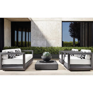 Hot Selling Contract Aluminum garden sofa Patio furniture luxury sectional Outdoor Sofa Garden Sets for hotel