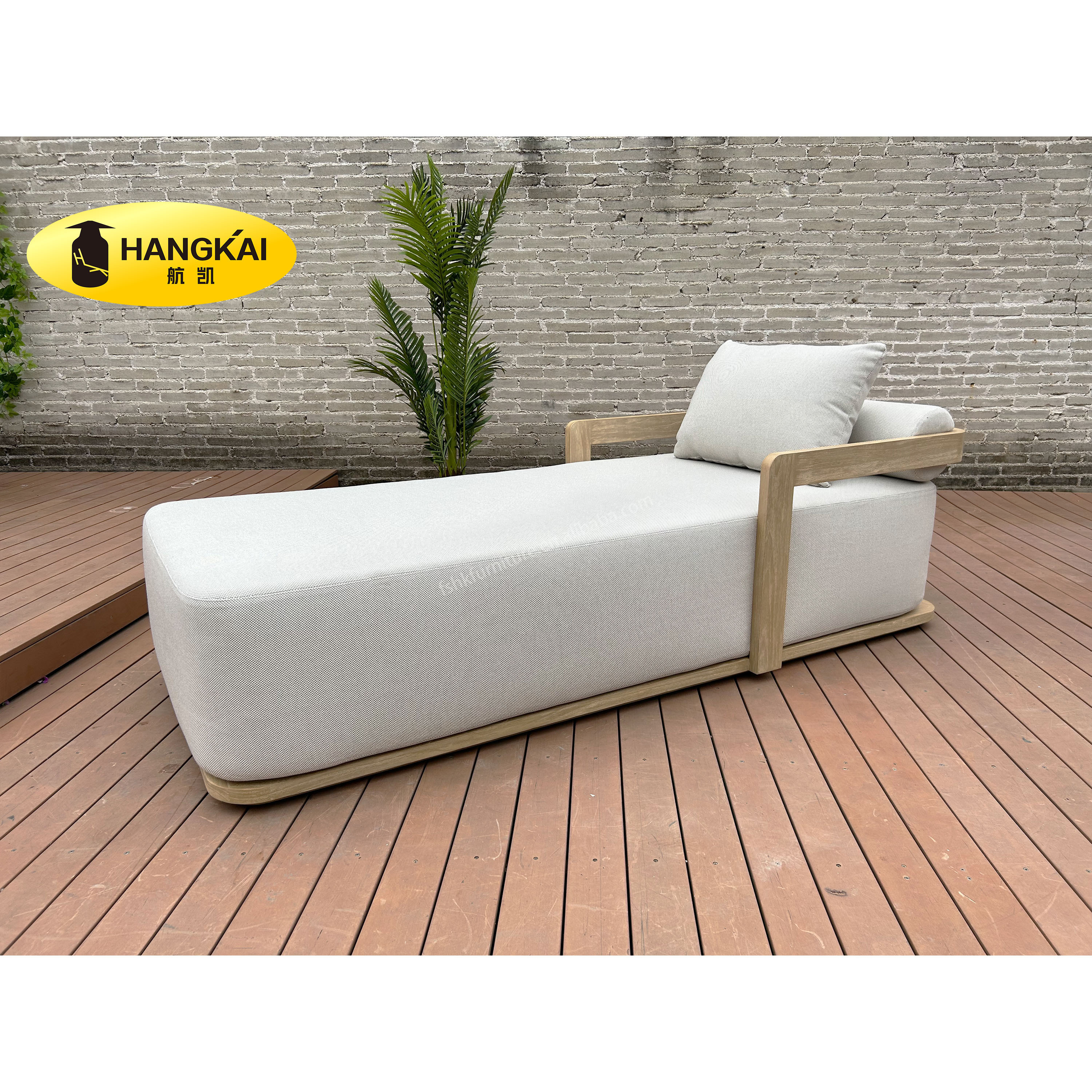 Pool Furniture Outdoor Beach Garden Teak Chaise Lounge Patio Sun Lounger