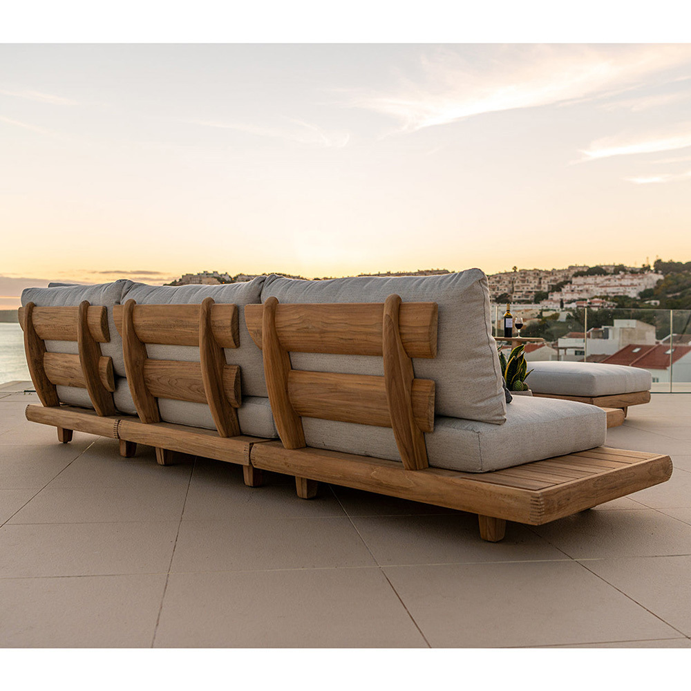 popular Outdoor Teak wood outdoor furniture outdoor patio modular garden sets outdoor sofa garden sofa sets