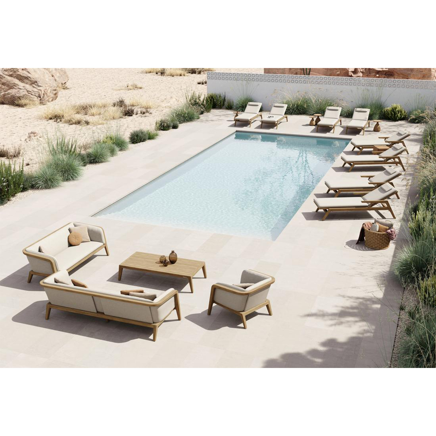 hotel beach pool chaise loungers daybed luxury hotel project poolside sun lounger