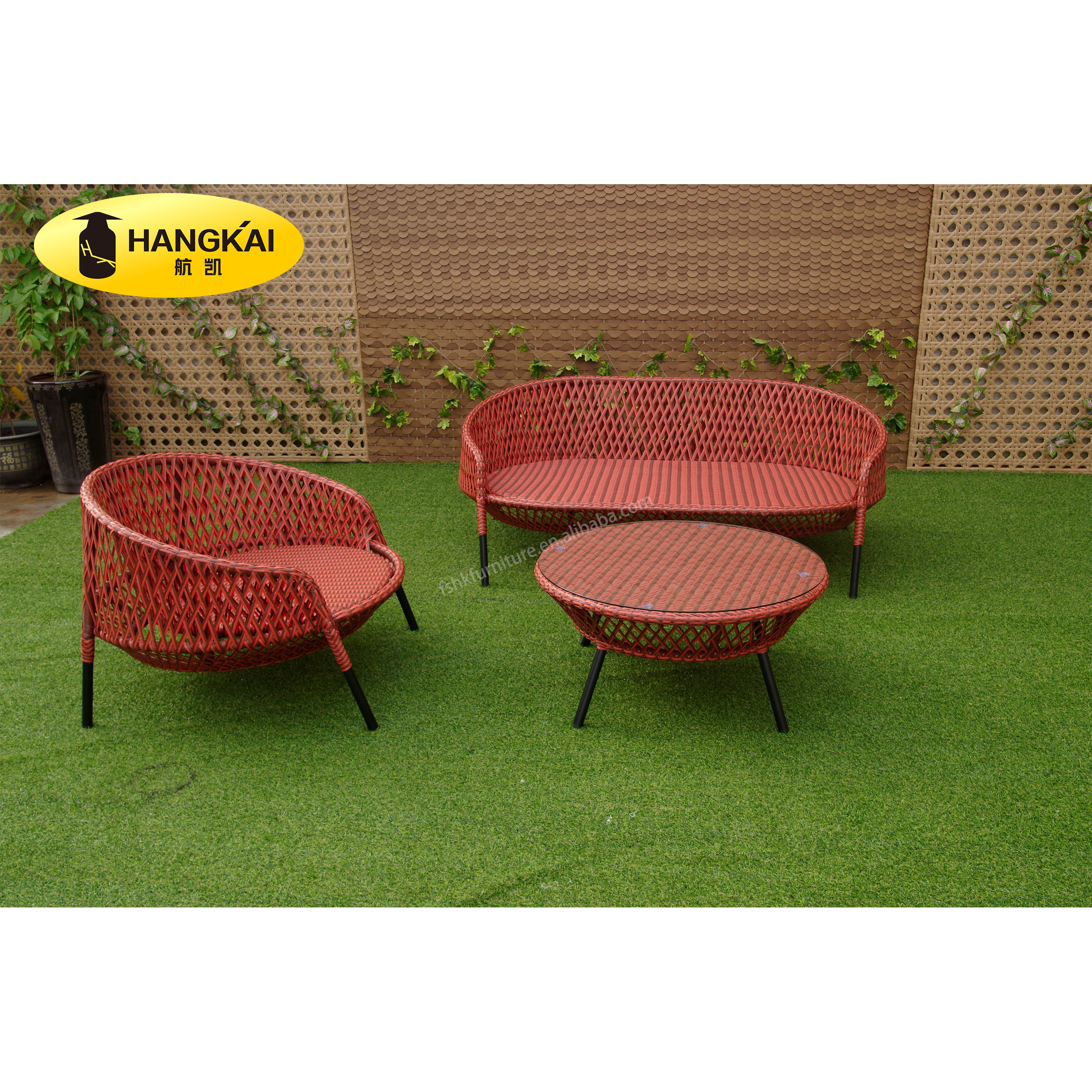 Cost-effective PE Rattan Weaving Outdoor Waterproof Garden Sofa Sets