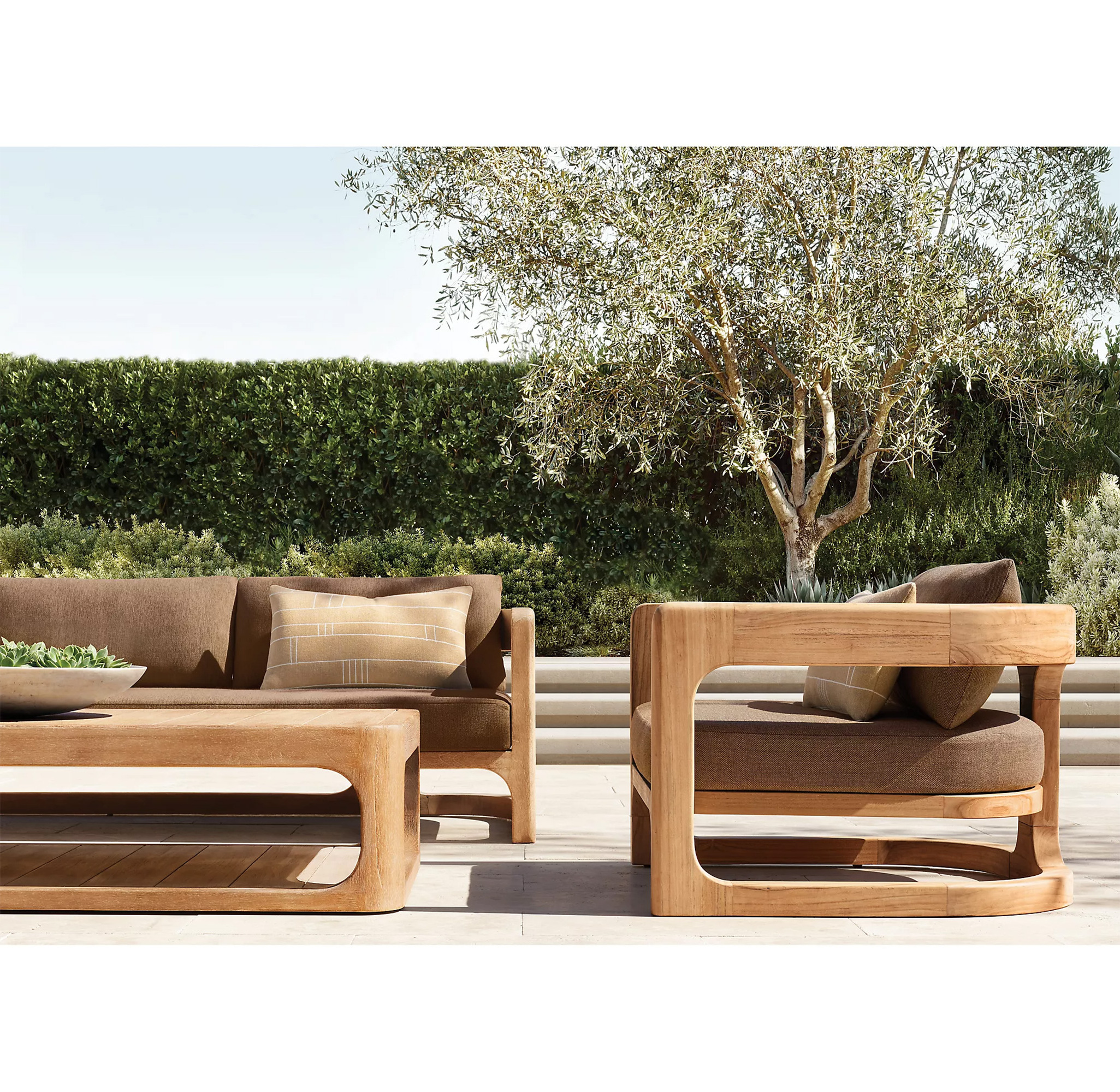 hotel villa resort project quality teak wood outdoor furniture garden sofa set