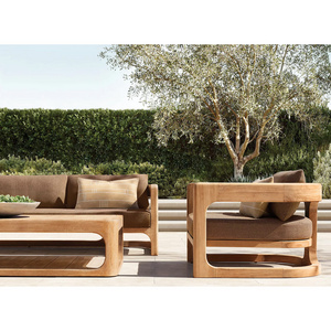 hotel villa resort project quality teak wood outdoor furniture garden sofa set