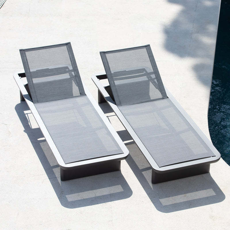 Outdoor garden/beach lounger sun pool lounger chaise lounge poolside furnitures