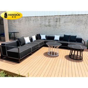 Black Sofa Set all weather garden set furniture new design outdoor aluminum sofa