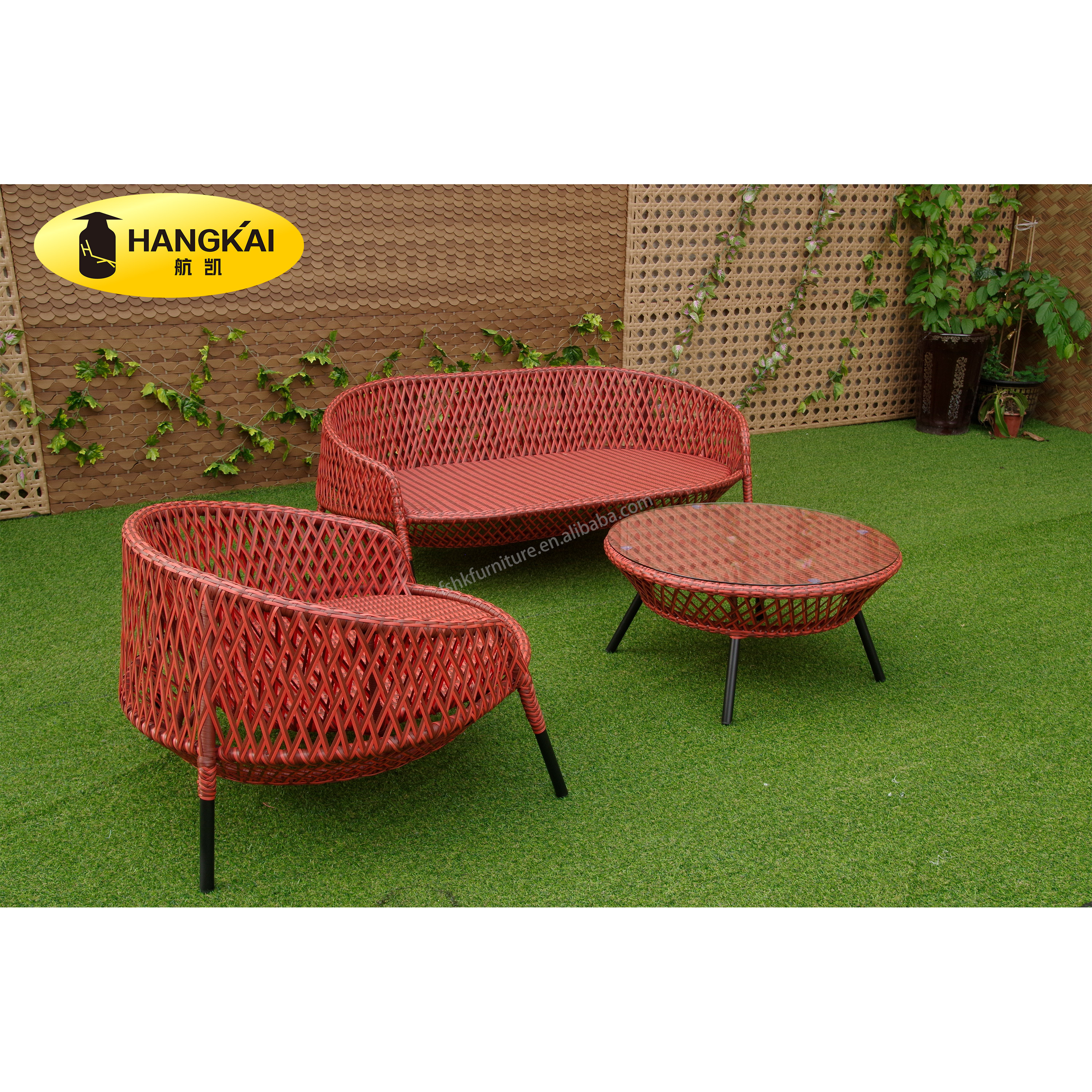 Cost-effective PE Rattan Weaving Outdoor Waterproof Garden Sofa Sets