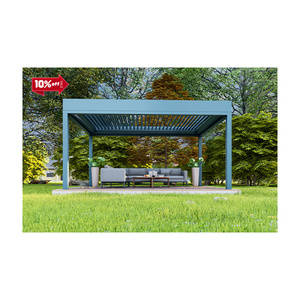 factory best price pergola garden Modern Automatic Patio Gazebo Outdoor Arches Bioclimatic Aluminium pergola canopy