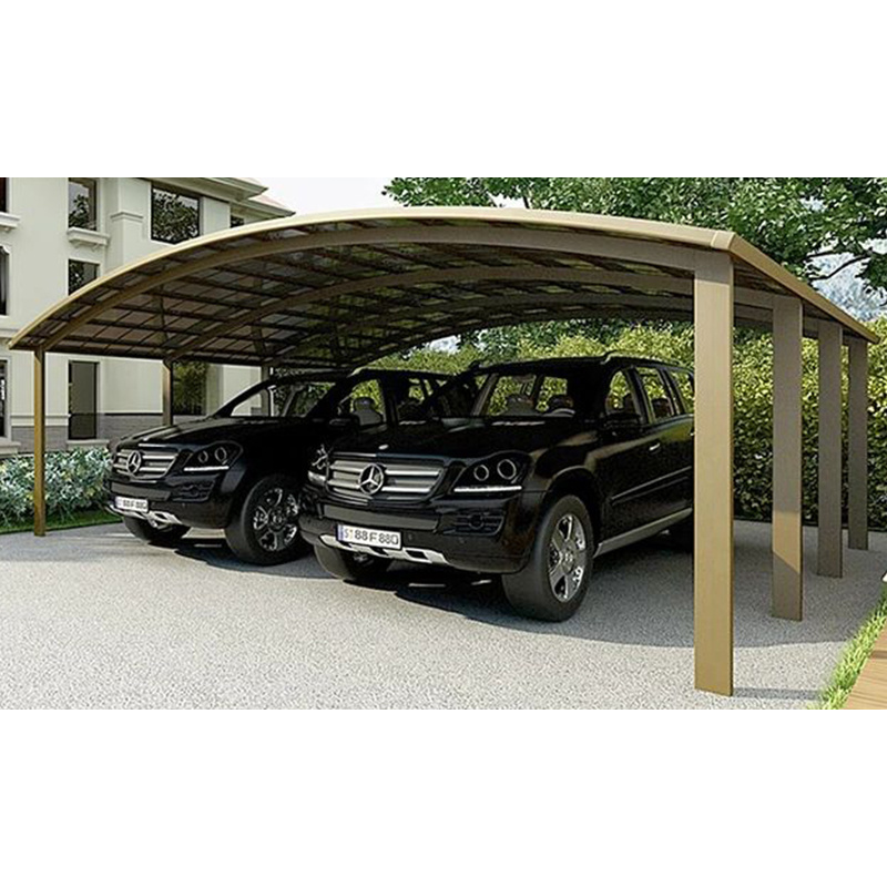 Stable Quality Carport Shade Garages Car Port Canopy With Gutter Aluminum Polycarbonate Carport