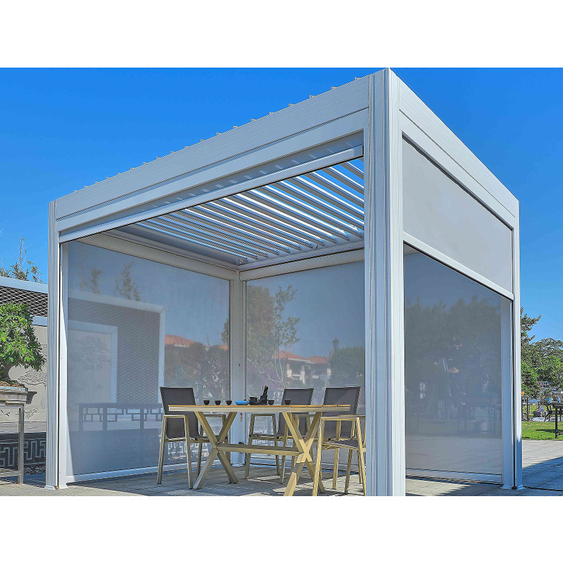 factory best price pergola garden Modern Automatic Patio Gazebo Outdoor Arches Bioclimatic Aluminium pergola canopy