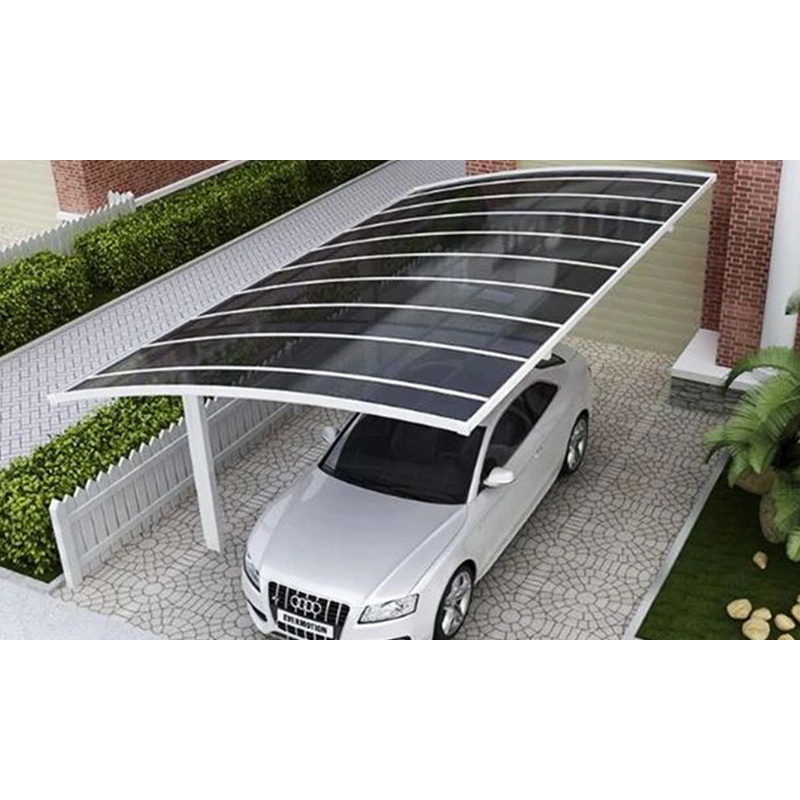 Stable Quality Carport Shade Garages Car Port Canopy With Gutter Aluminum Polycarbonate Carport