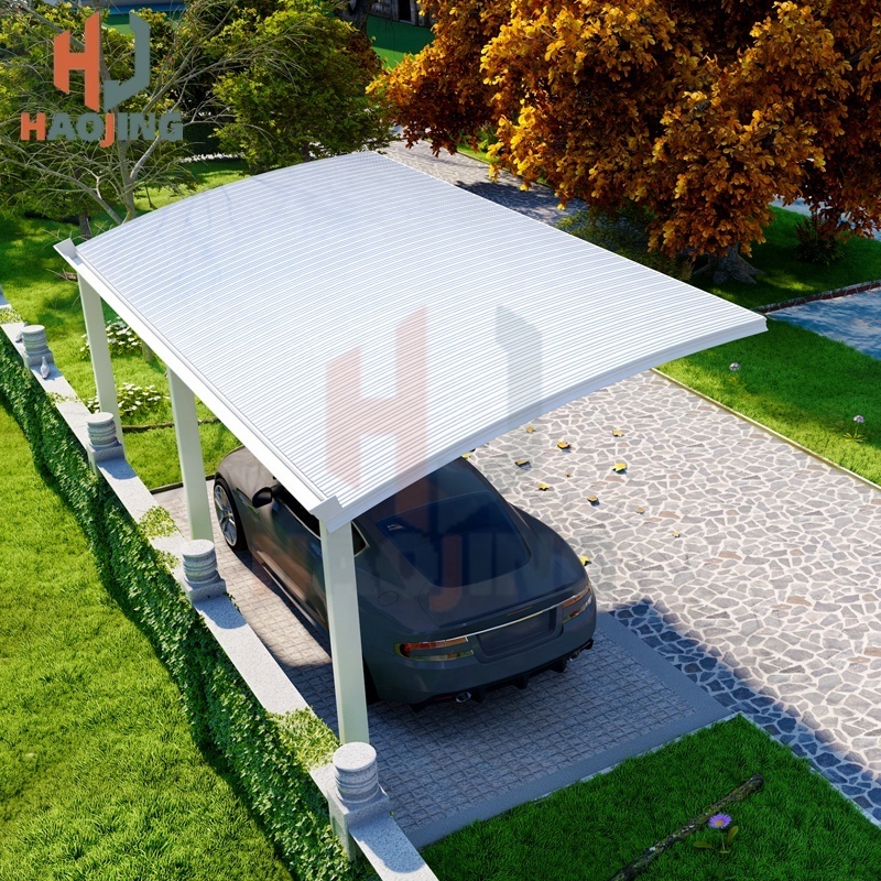 Heat insulation canopy aluminum tile roof aluminum pergola waterproof canopy