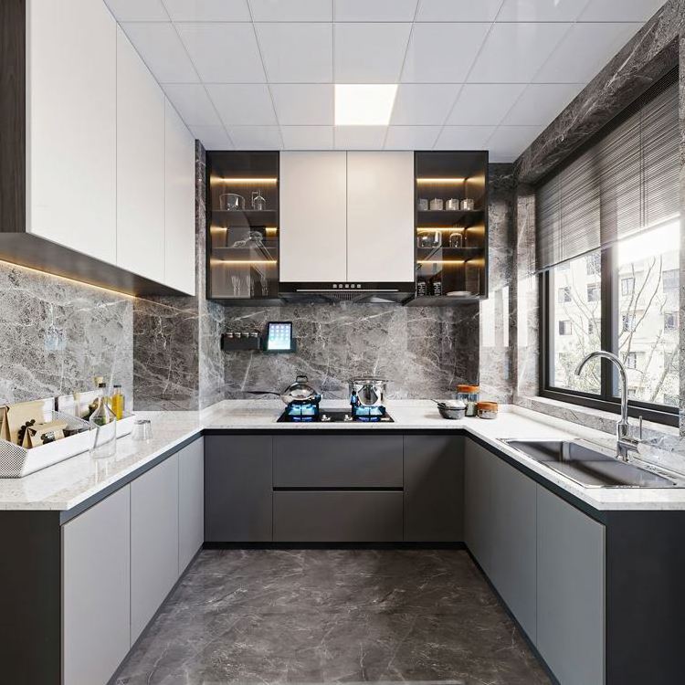 Pantry With Latest Vinyl Covered Doors The Cabinets Glass Corner Kitchen Cabinet