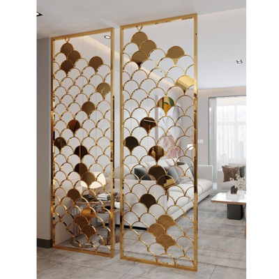 Golden Simple Design Stainless Steel Screens & Room Dividers Partitions