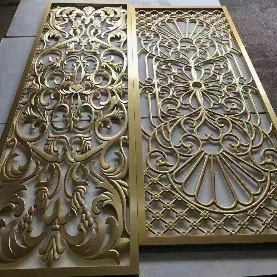 Aluminum 3D metal screen Decoration for indoor home partition walls