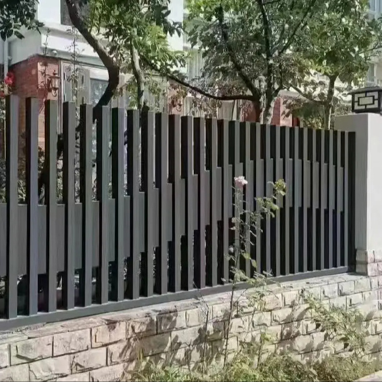 High Quality Cheap Outdoor Decorative Privacy Aluminum Fence Metal Horizontal Slat Garden Yard Valla Fence Panels