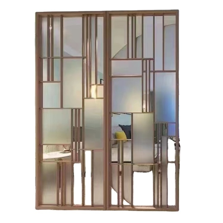 Customized Aluminum Hotel Room Metal Indoor Decoration Art Partition Screen