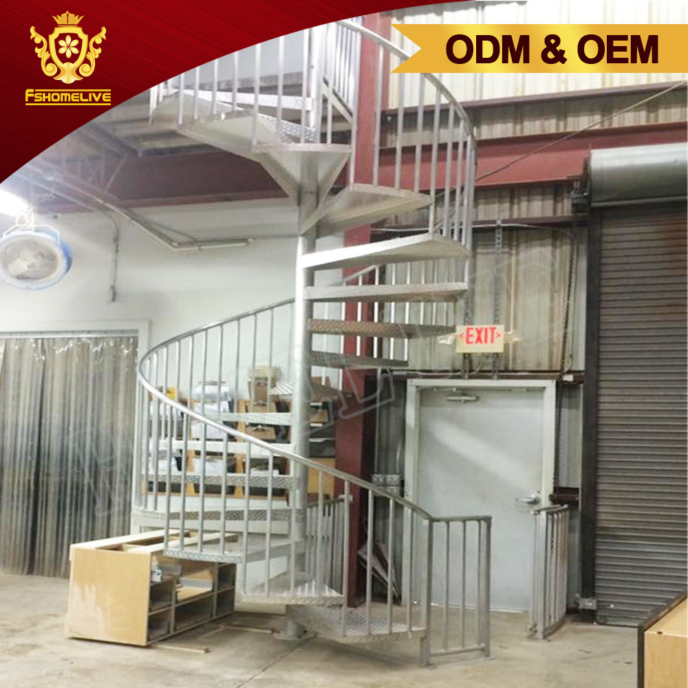 Galvanized Steel Spiral Stairs Outdoor Ss Stainless Steel Spiral Stair Case Used Metal Stainless Steel Outdoor Spiral Staircase