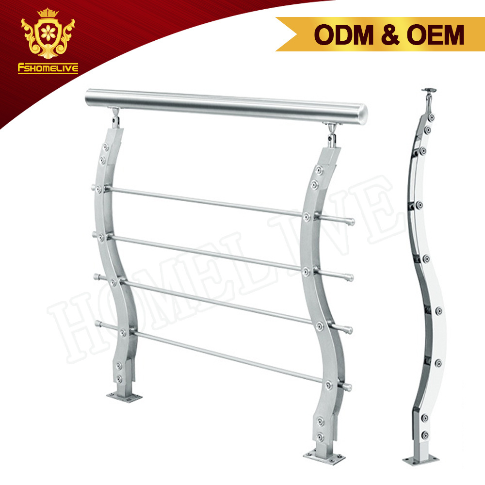 Vertical Cable Steel Balustrade Design Stainless Hand Railing Handrail Steel Balustrade Systems