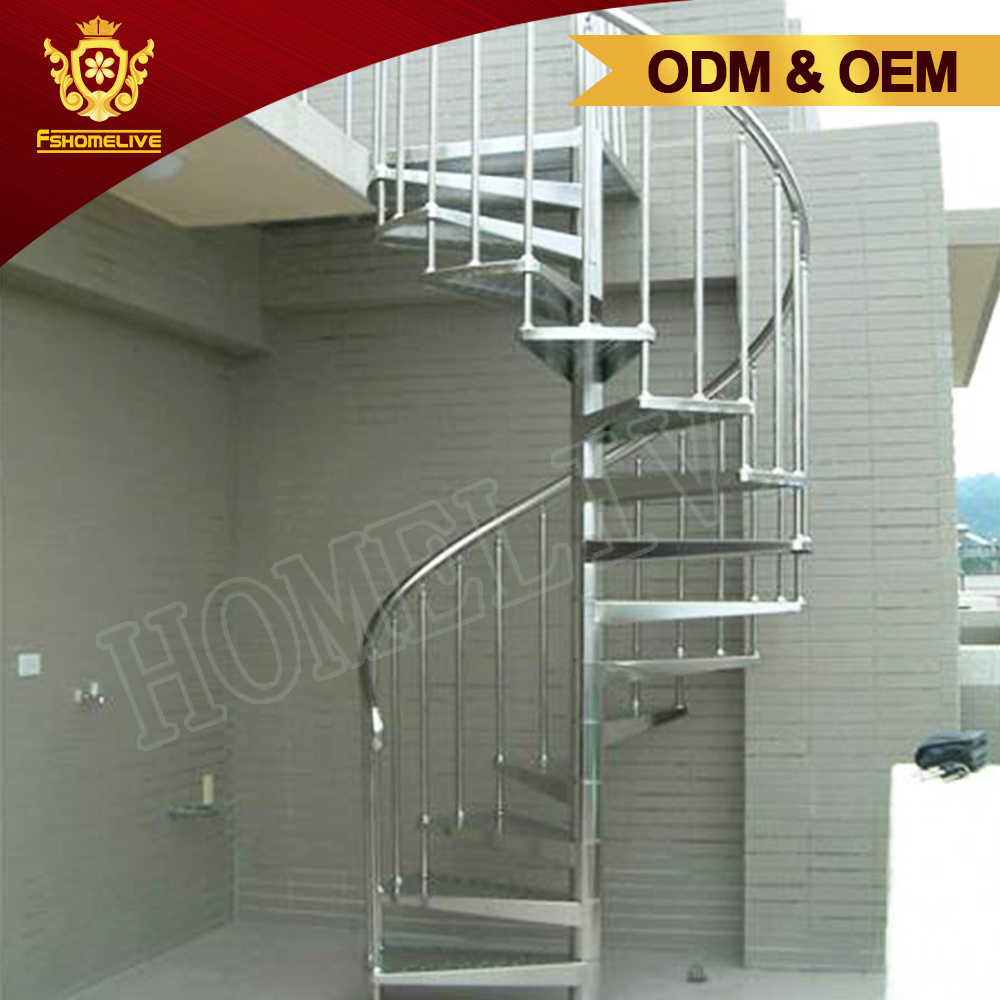 Galvanized Steel Spiral Stairs Outdoor Ss Stainless Steel Spiral Stair Case Used Metal Stainless Steel Outdoor Spiral Staircase