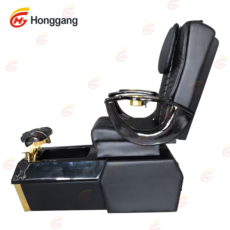 australia premium modern luxury black spa massage manicure pedicure chair of nail