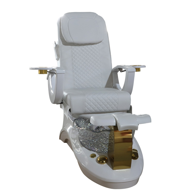 Modern Foot Spa Massage Beauty Manicure Pedicure Chairs With Acrylic Bowls For Nail Technician