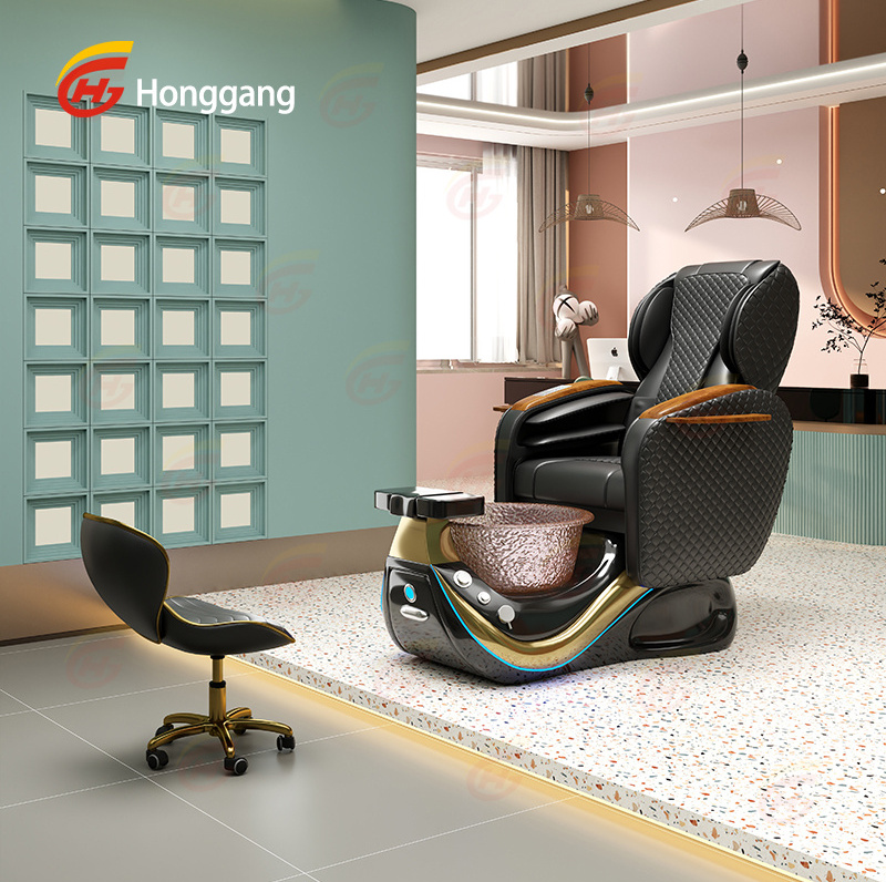 vietnam deluxe professional jet used salon foot spa single electric pedicure chair with lighted bowl