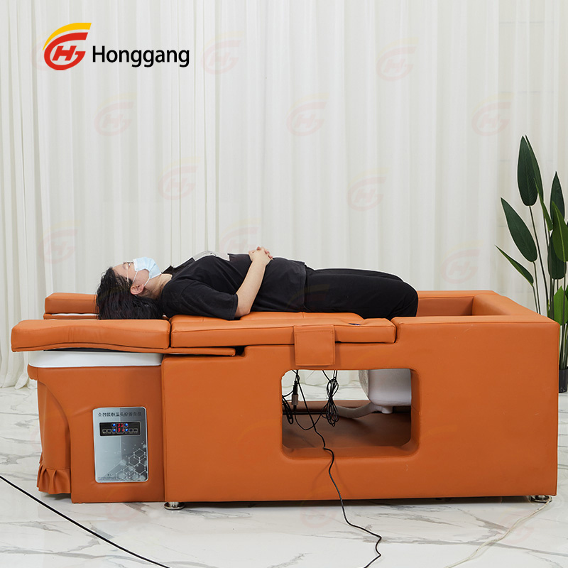 Hot-selling electric backrest lifting shampoo and pedicure dual-use massage and shampoo bed can be used for salon shop