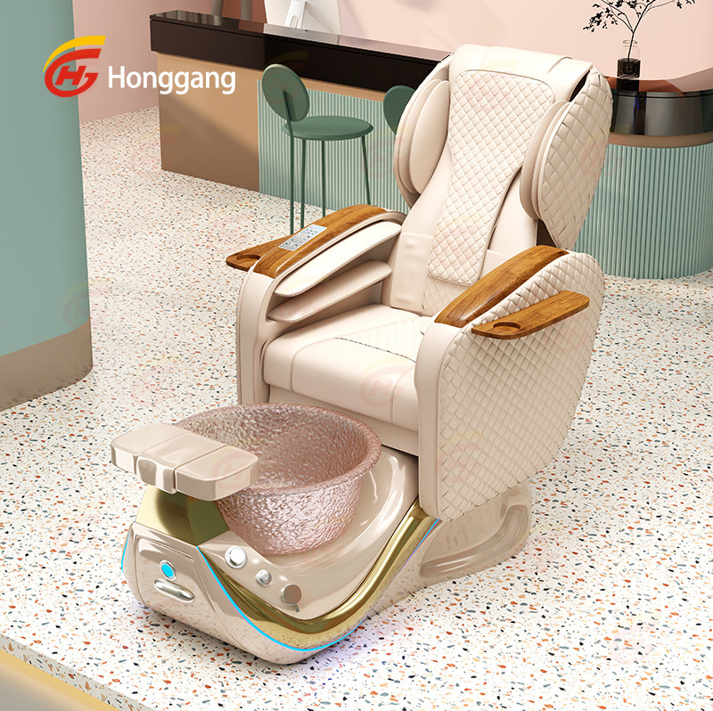 vietnam deluxe professional jet used salon foot spa single electric pedicure chair with lighted bowl