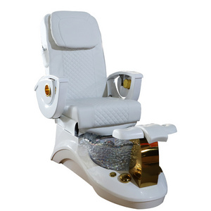 Modern Foot Spa Massage Beauty Manicure Pedicure Chairs With Acrylic Bowls For Nail Technician