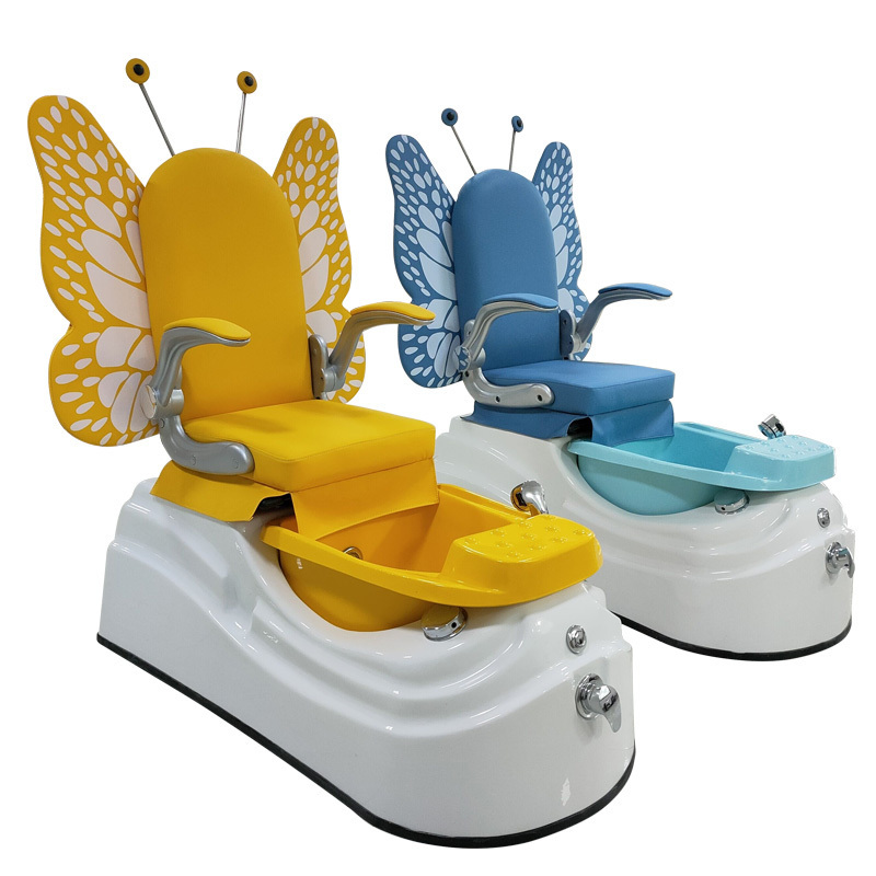 2023 luxury modern custom portable multifunction foot spa massage kids nails small yellow pedicure chairs for sale