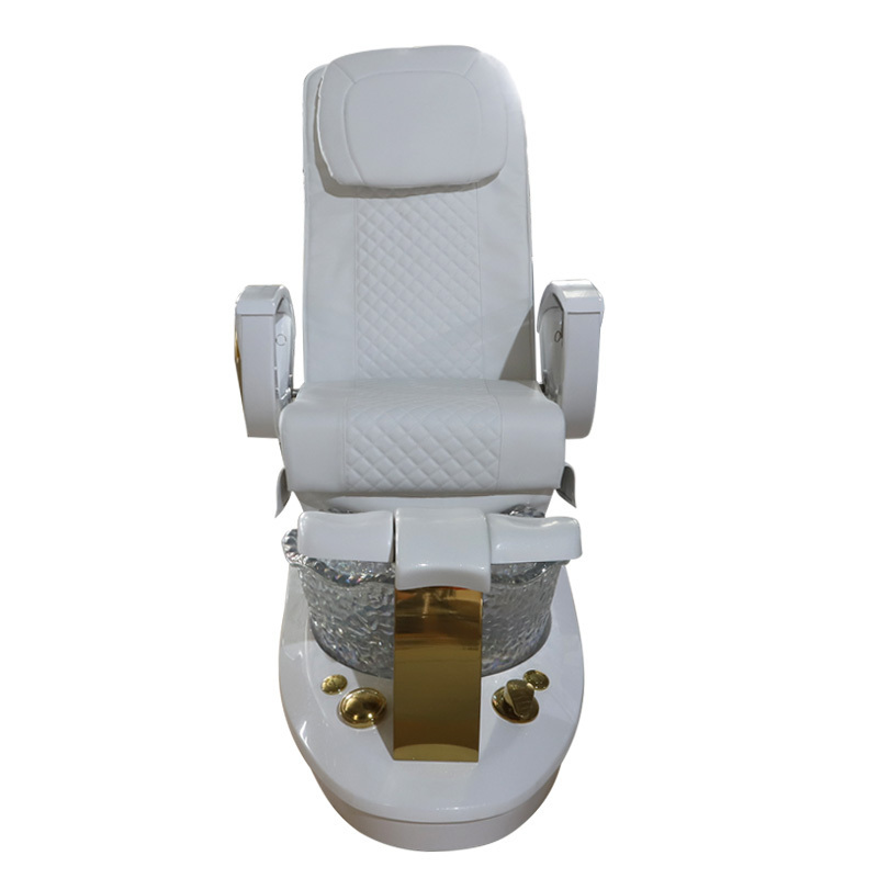 Modern Foot Spa Massage Beauty Manicure Pedicure Chairs With Acrylic Bowls For Nail Technician