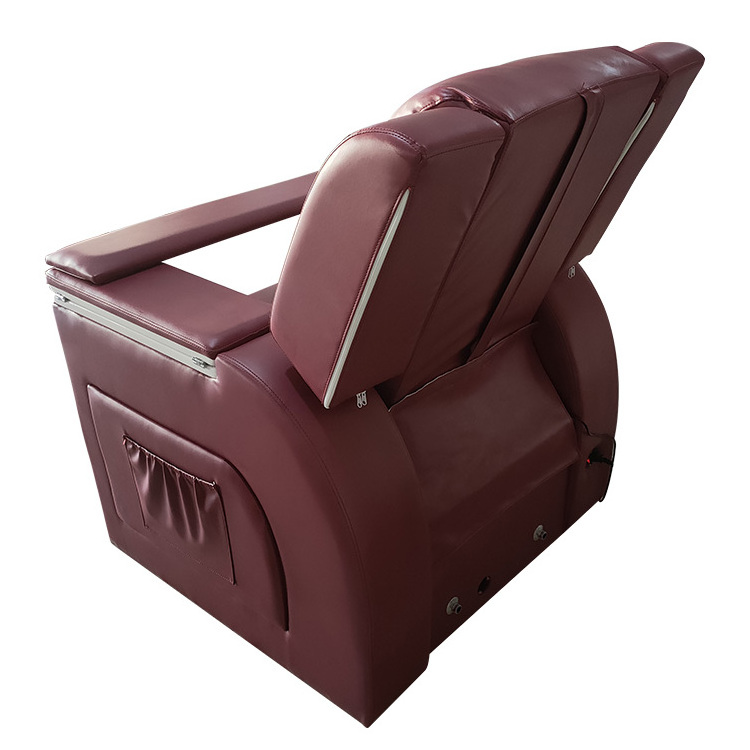 Luxury Pedicure and Foot Massage Chair, Removable Ceramic Beauty Salon Pedicure Stool FRP Heating Tub 150*100*192cm