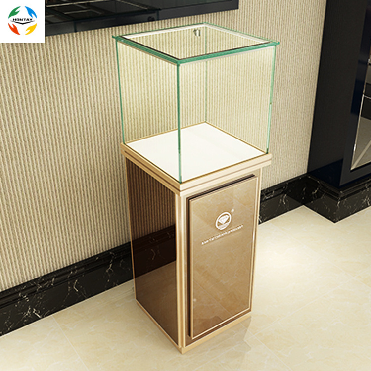 Factory Manufacturer Retail Store Display Shelf Jewelry Shop Vitrine Glass Showcase Display Boutique Wine Shop Stand Case