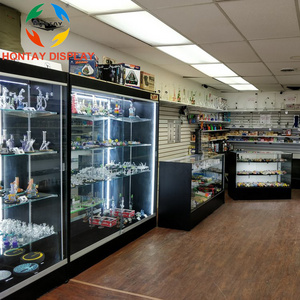 Smoke Shop Dispensary Supplies Display Cabinet With Mirror Backing Dispensary Display