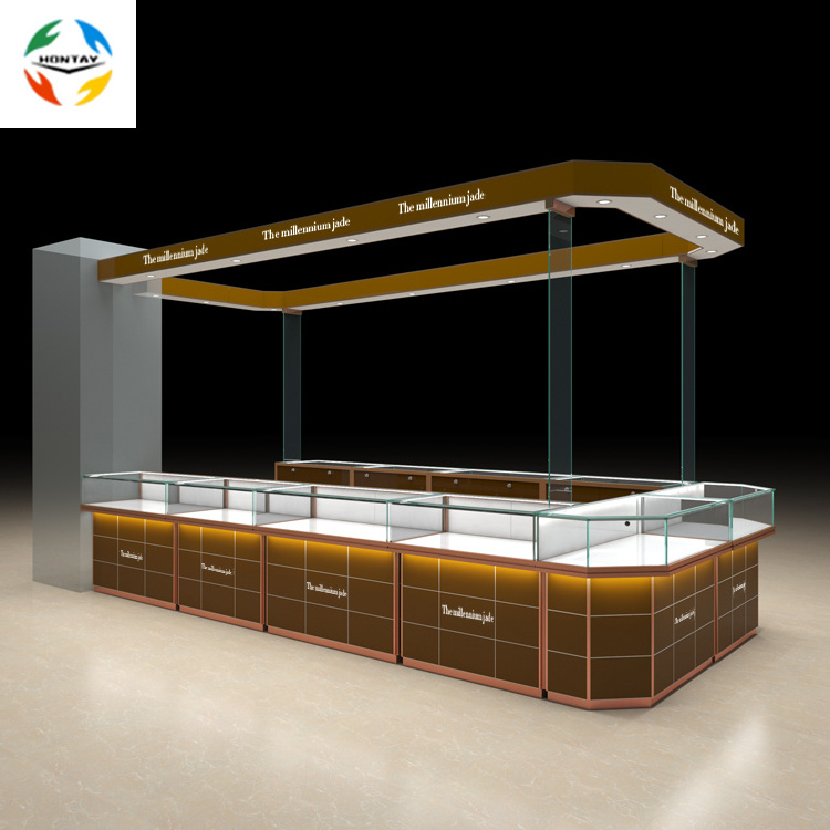 Original Factory Produce Glass Kiosk Furniture Luxury Store Interior Design Ideas Optical Jewelry Display Cabinet Showcase