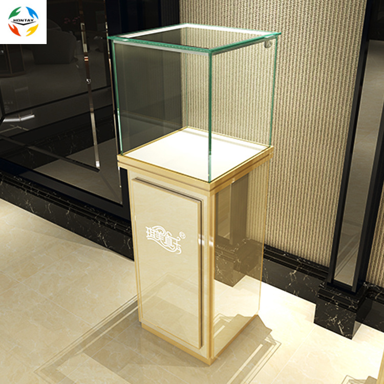 Factory Manufacturer Retail Store Display Shelf Jewelry Shop Vitrine Glass Showcase Display Boutique Wine Shop Stand Case