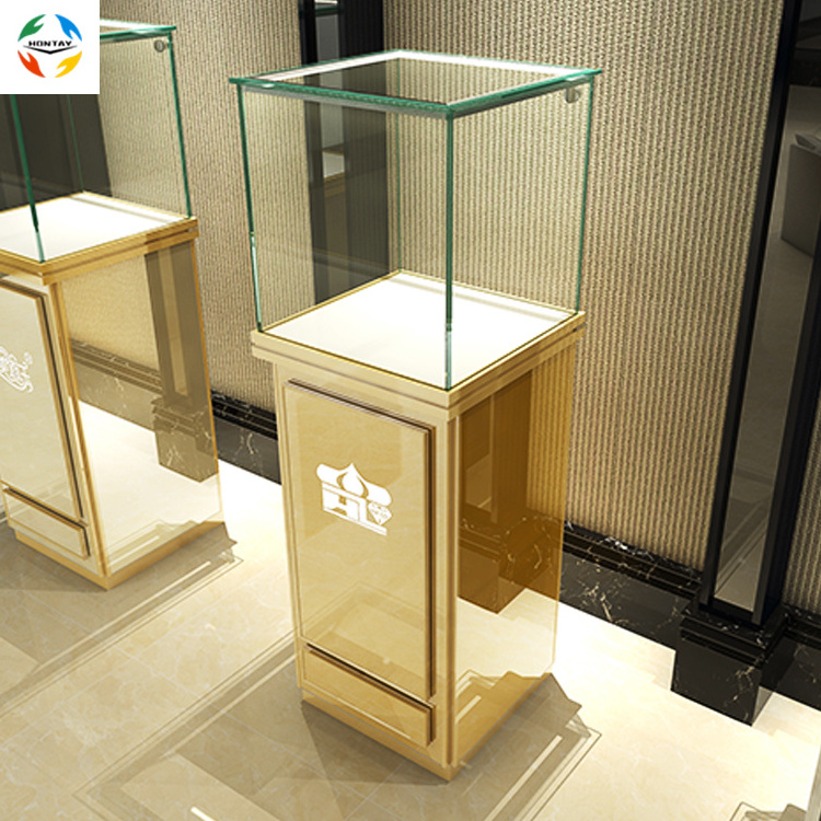 Factory Manufacturer Retail Store Display Shelf Jewelry Shop Vitrine Glass Showcase Display Boutique Wine Shop Stand Case