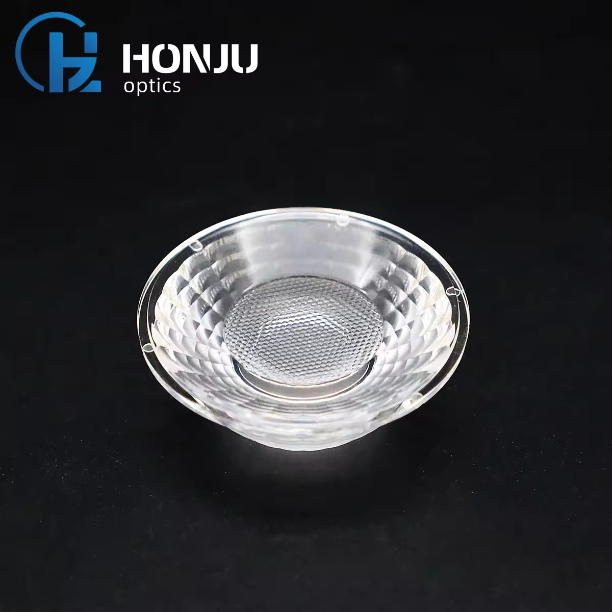 Commercial lighting 50 Degree Mirror LED Lens 43mm LED Lens With Holder For Flashlight