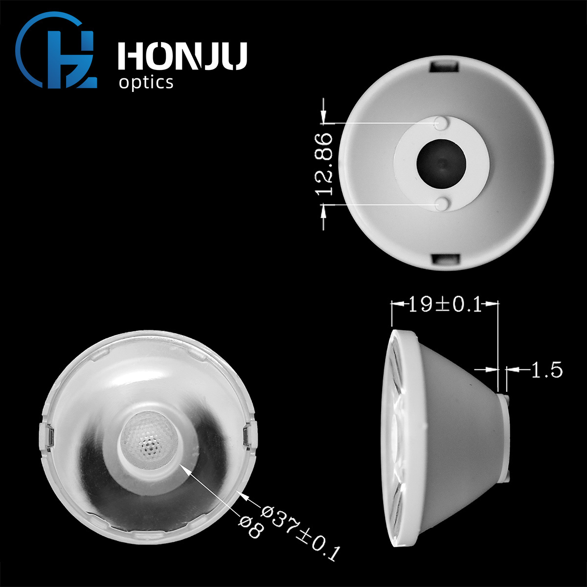 Commercial  lighting Stagelights Mold Injection Lenses Theatre Zhaga Optical Lights Holder 3 Degree PMMA led optical lenser