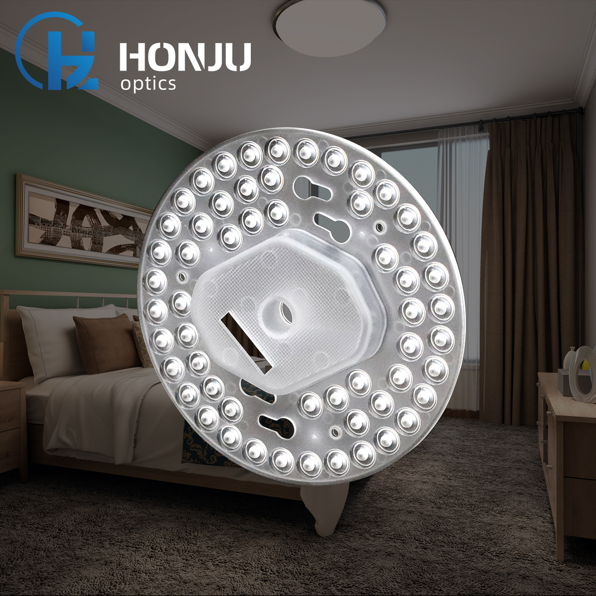 Indoor Ceiling Light Optical  Multi-Angle Led Convenient Loftslys Linse Pmma Energy Saving Fan Module Professional Lighting Lens