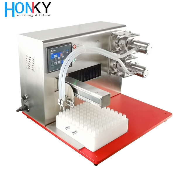 Desktop cartridge filling machines with ceramic pump for cosmetic liquid cream filling